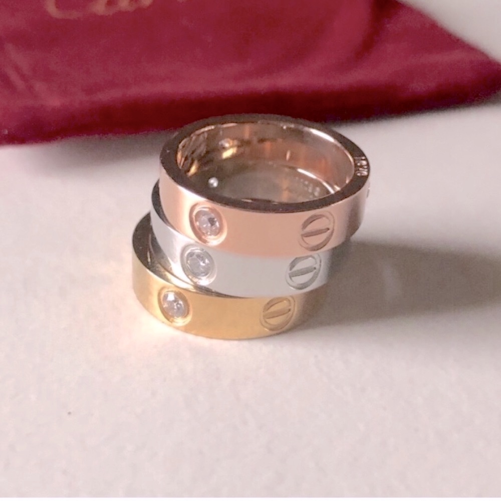 Love Ring with or without Gems